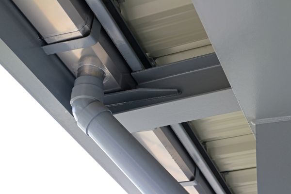 PVC Downspout Installation in Huntersville