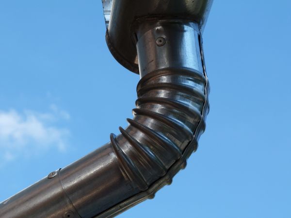 Metal Downspout Installation in Huntersville